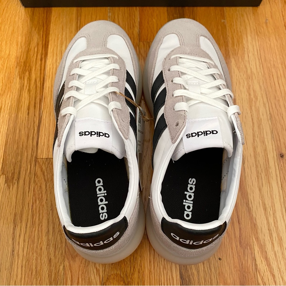 Adidas Women's Sneakers in White, Black, and Tan - Picture 5 of 7